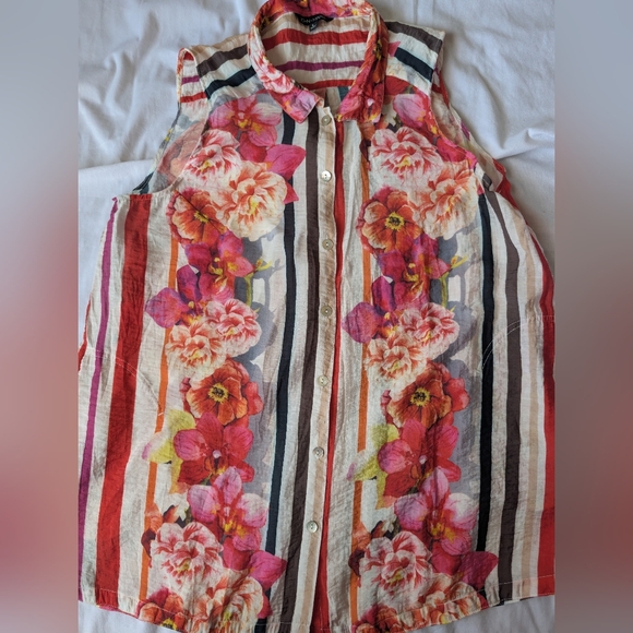 John Mark Tops - John Mark Sleeveless Shirt Size Large